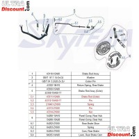 Ganasce posteriore per freno di Monkey Gorilla 50cc-125cc Bilder 1
