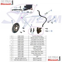 Disco freno anteriore (155 mm) per Monkey Gorilla Skyteam Bilder 1