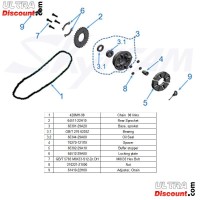 gomma corona posteriore per 125cc Trex Skyteam (Euro4 e Euro 5) Bilder 1