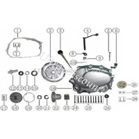 Dado per fissaggio filtro olio magnetico per Quad Shineray 250cc ST-9E