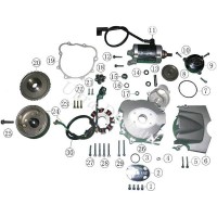 Asse pignoneria Motorino di avviamento per Quad Shineray 250cc ST-9E