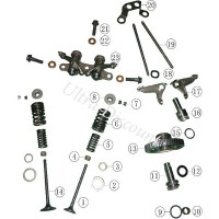 Valvola di scarico per motore quad Bashan 200cc BS200S-3 (Ø : 27 mm)  Bilder 1