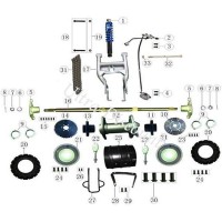 Mozzo ruota posteriore per Quad Shineray 200 cc STIIE - STIIE-B Bilder 1