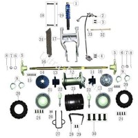 Dado per assale posteriore per Quad Shineray 200cc STIIE (tipo 2)